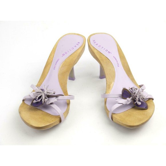 NEW KENNETH COLE REACTION Sz. 8 Lilac Sandals - Picture 4 of 7